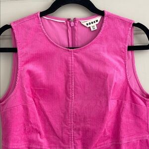 Boden Pia Shift, Bright Pink Corduroy Dress